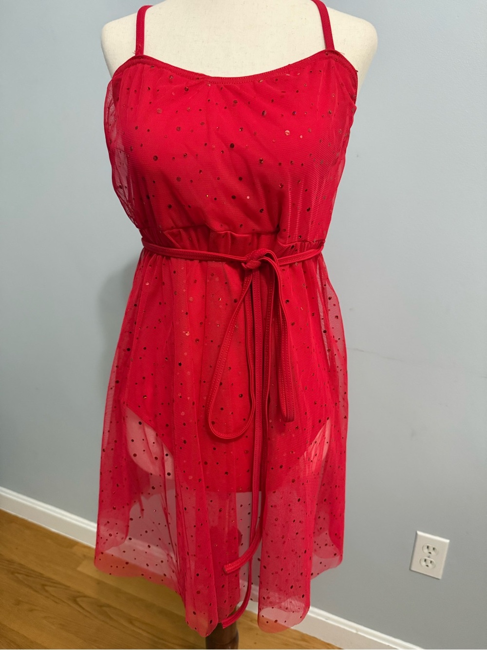 Balera Red lyrical Dance costume dress